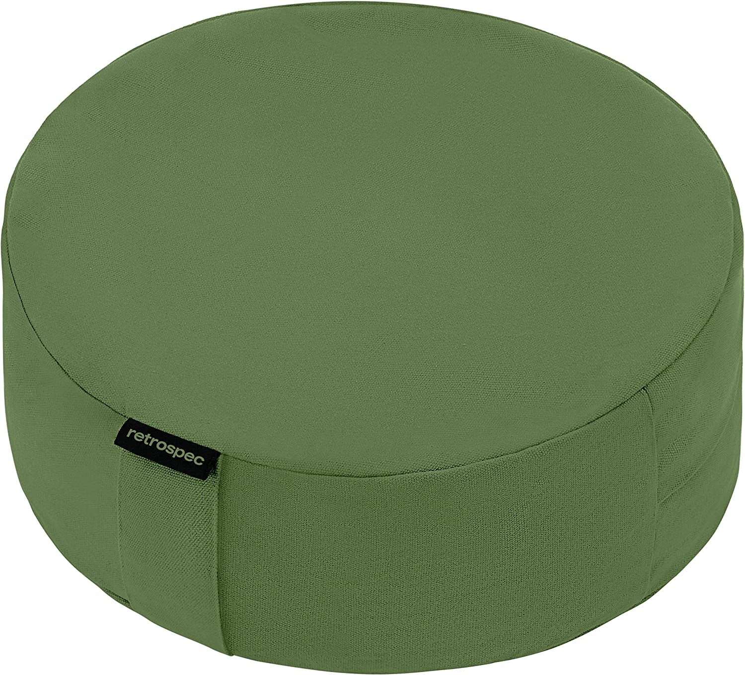 Sedona Zafu Meditation Cushion Filled W/Buckwheat Hulls - Yoga Pillow for Meditation Practices - Machine Washable 100% Cotton Cover & Durable Carry Handle, Round