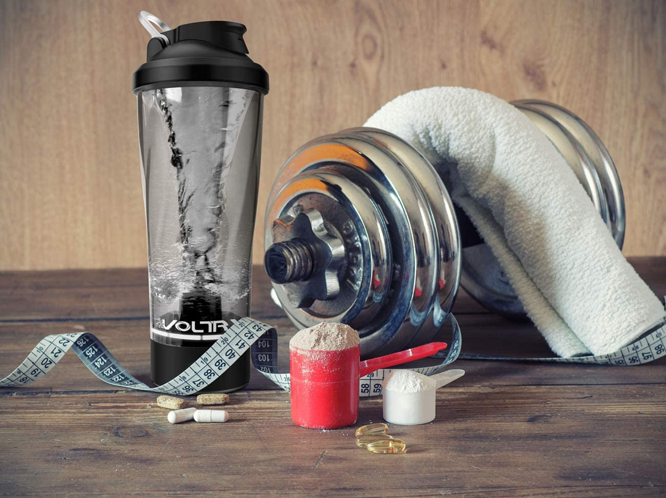 Premium Electric Protein Shaker Bottle - BPA Free Tritan, 24 Oz Vortex Mixer Cup, USB Rechargeable for Perfect Protein Shakes