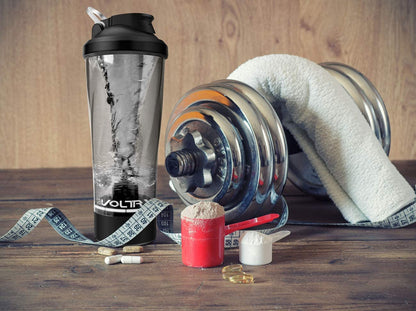 Premium Electric Protein Shaker Bottle - BPA Free Tritan, 24 Oz Vortex Mixer Cup, USB Rechargeable for Perfect Protein Shakes