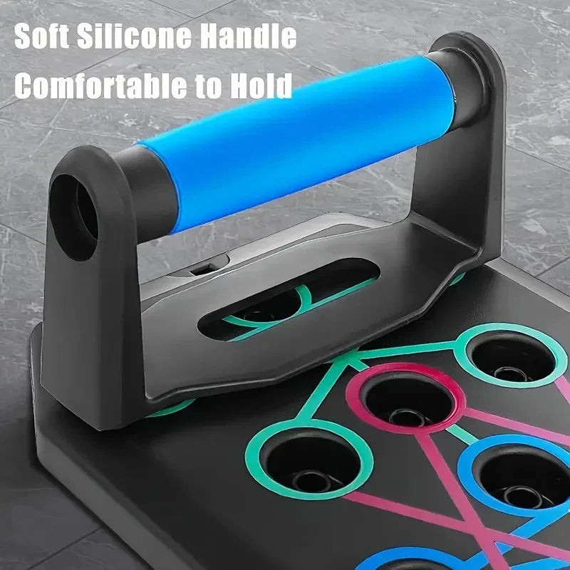 28 in 1 Push up Rack Board System Fitness Workout Train Home Gym Exercise Stands