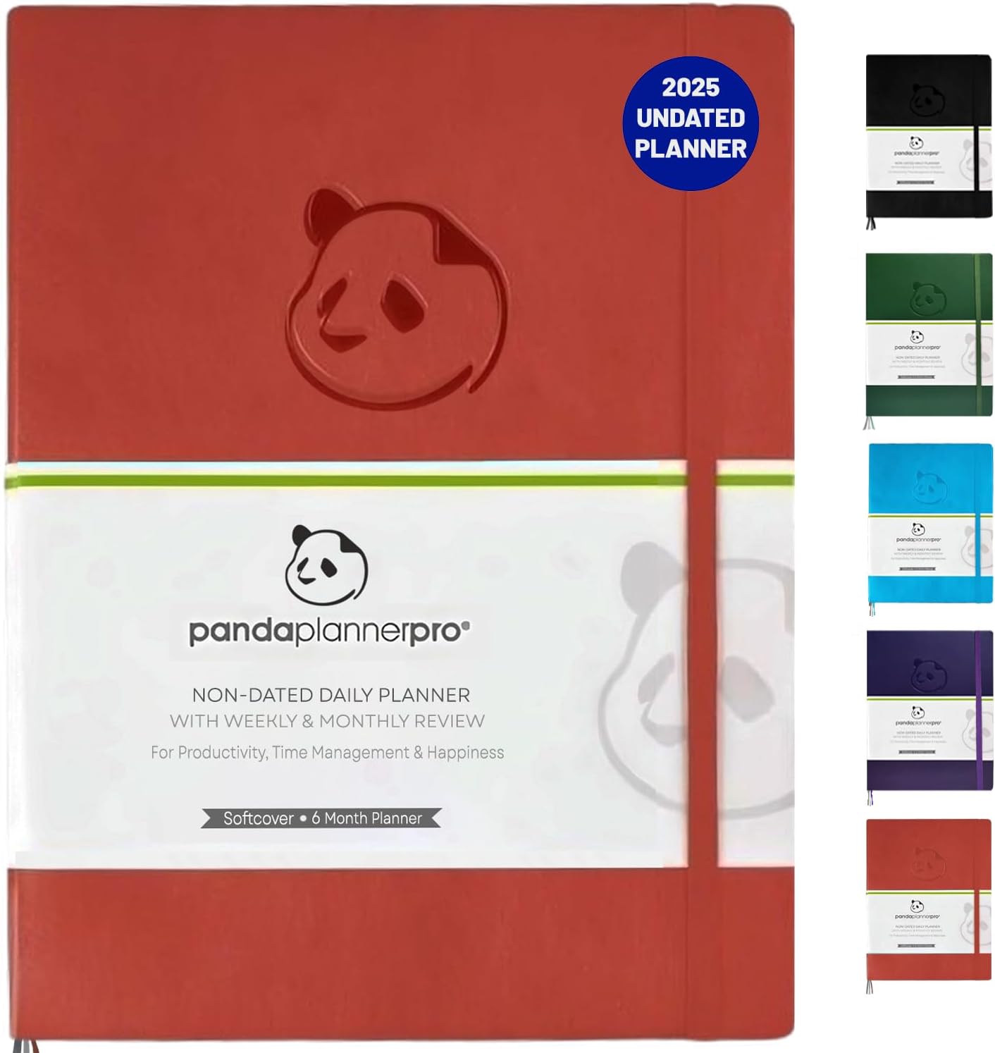 Pro 2025-2026 – Undated Productivity Planner with Daily, Weekly & Monthly Layouts – Large 8.5X11 Goal Tracker, Habit Planner, Time Management & Focus Organizer – Dark Green