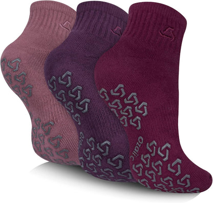 Non-Slip Grip Socks for Yoga, Pilates & Home Workouts - Perfect Cushioning for Men and Women