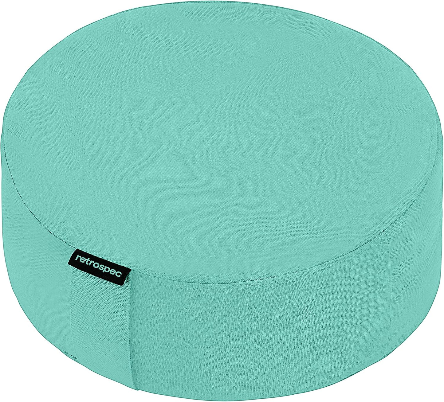 Sedona Zafu Meditation Cushion Filled W/Buckwheat Hulls - Yoga Pillow for Meditation Practices - Machine Washable 100% Cotton Cover & Durable Carry Handle, Round