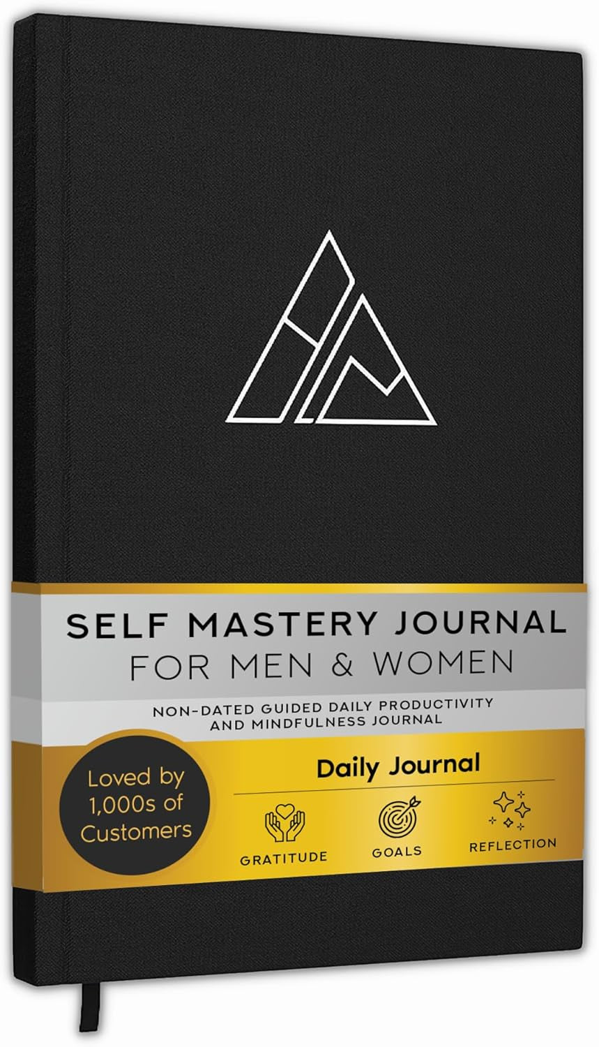 Self-Mastery Journal for Men - Gratitude Journals – 5 Minute Journal - Reflection Manifestation Journals for Mindfulness – Self Care Journal – Goal/Guided Gratitude Journal for Women & Men